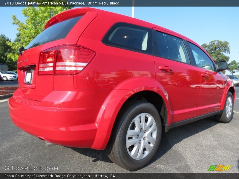 Bright Red / Black 2013 Dodge Journey American Value Package