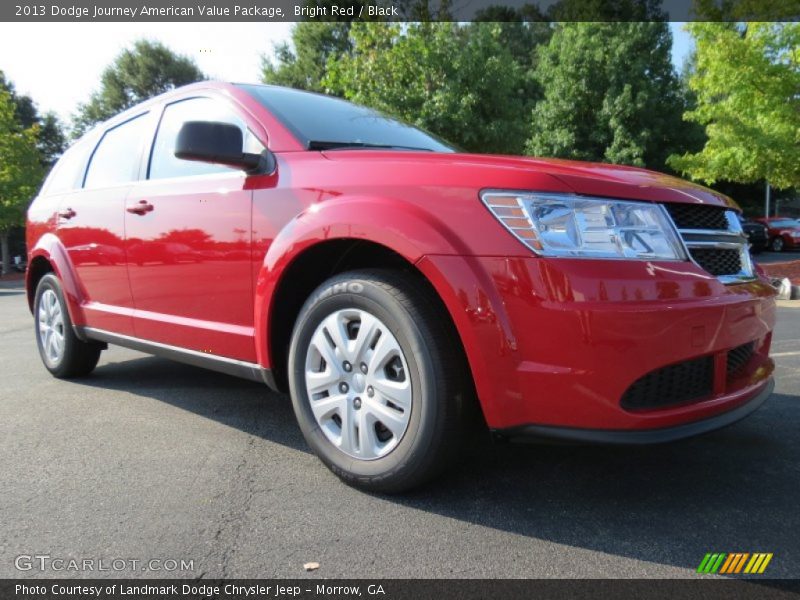 Bright Red / Black 2013 Dodge Journey American Value Package