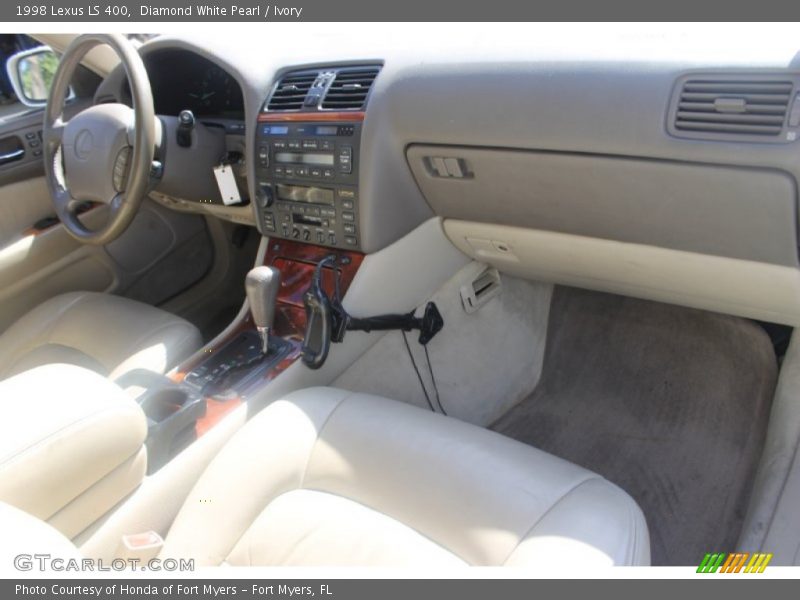 Diamond White Pearl / Ivory 1998 Lexus LS 400