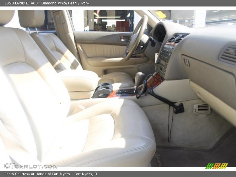 Diamond White Pearl / Ivory 1998 Lexus LS 400