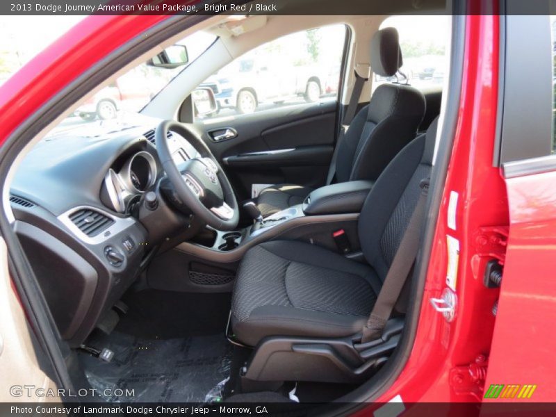 Bright Red / Black 2013 Dodge Journey American Value Package
