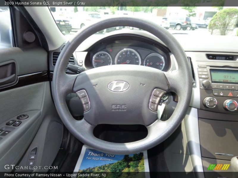 Bright Silver / Gray 2009 Hyundai Sonata GLS