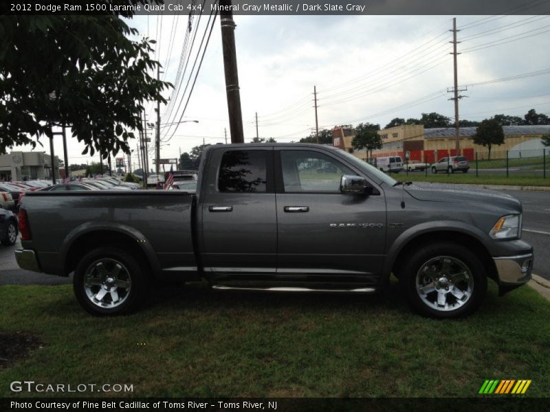 Mineral Gray Metallic / Dark Slate Gray 2012 Dodge Ram 1500 Laramie Quad Cab 4x4