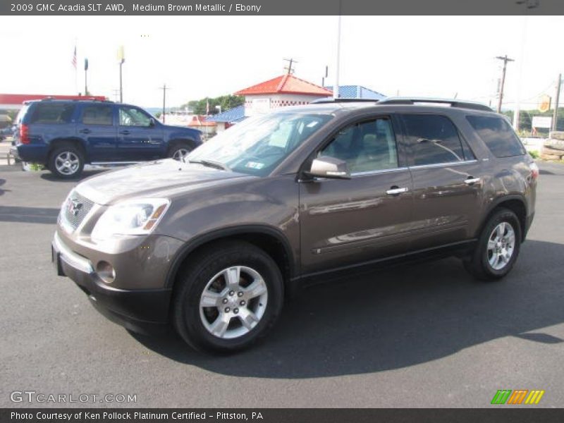 Medium Brown Metallic / Ebony 2009 GMC Acadia SLT AWD