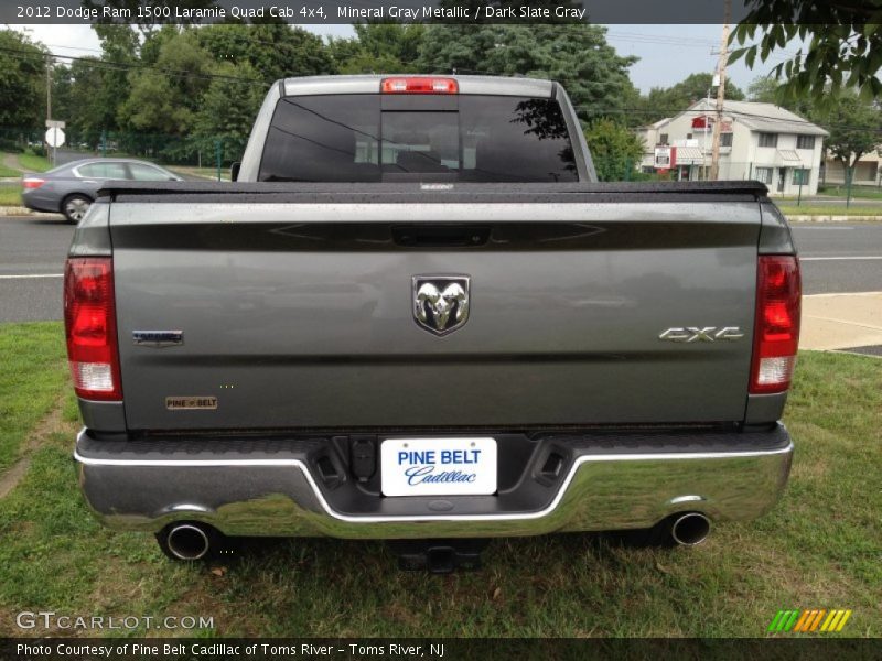 Mineral Gray Metallic / Dark Slate Gray 2012 Dodge Ram 1500 Laramie Quad Cab 4x4