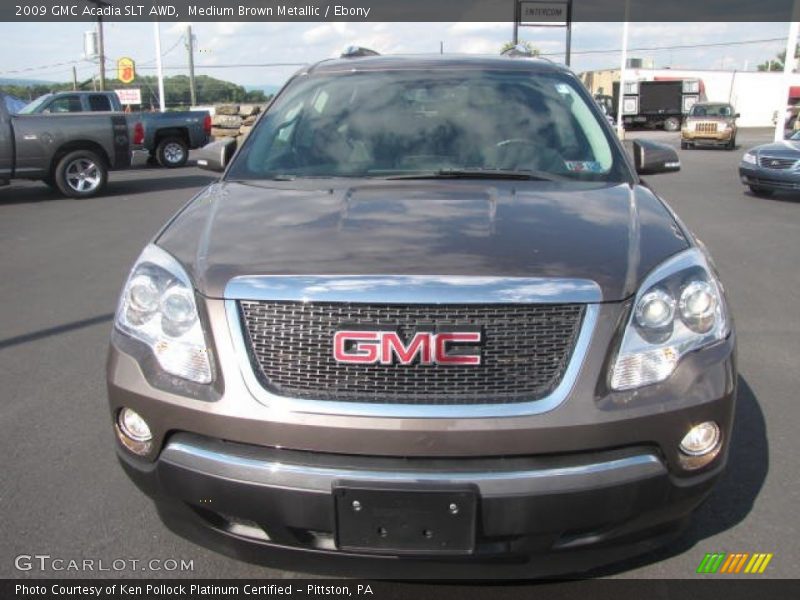 Medium Brown Metallic / Ebony 2009 GMC Acadia SLT AWD