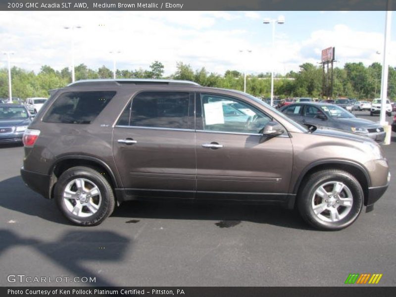 Medium Brown Metallic / Ebony 2009 GMC Acadia SLT AWD