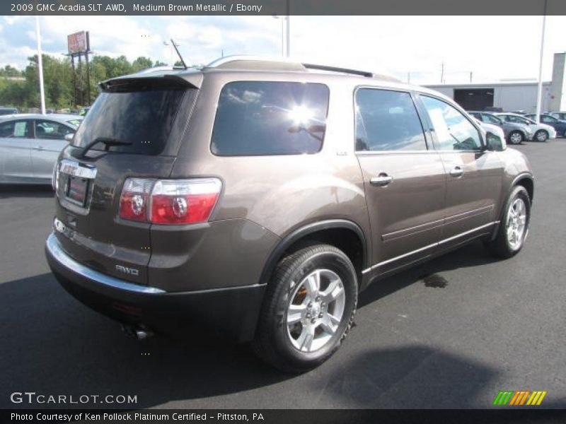 Medium Brown Metallic / Ebony 2009 GMC Acadia SLT AWD