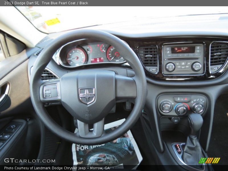 True Blue Pearl Coat / Black 2013 Dodge Dart SE