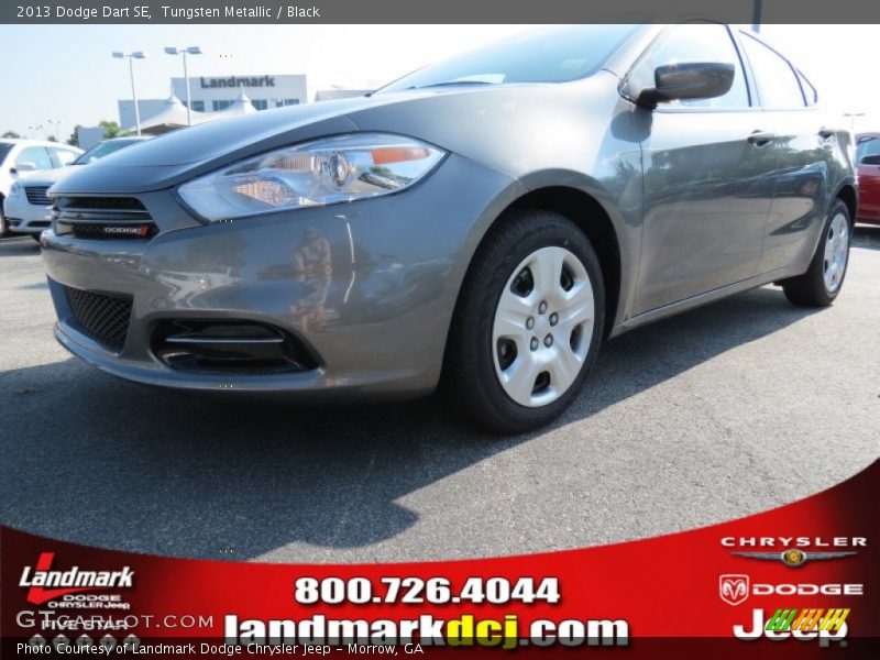 Tungsten Metallic / Black 2013 Dodge Dart SE