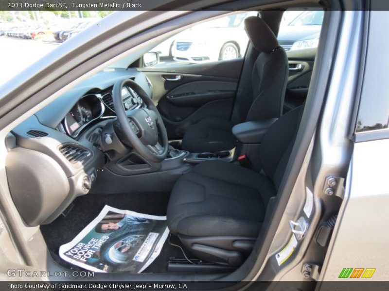 Tungsten Metallic / Black 2013 Dodge Dart SE