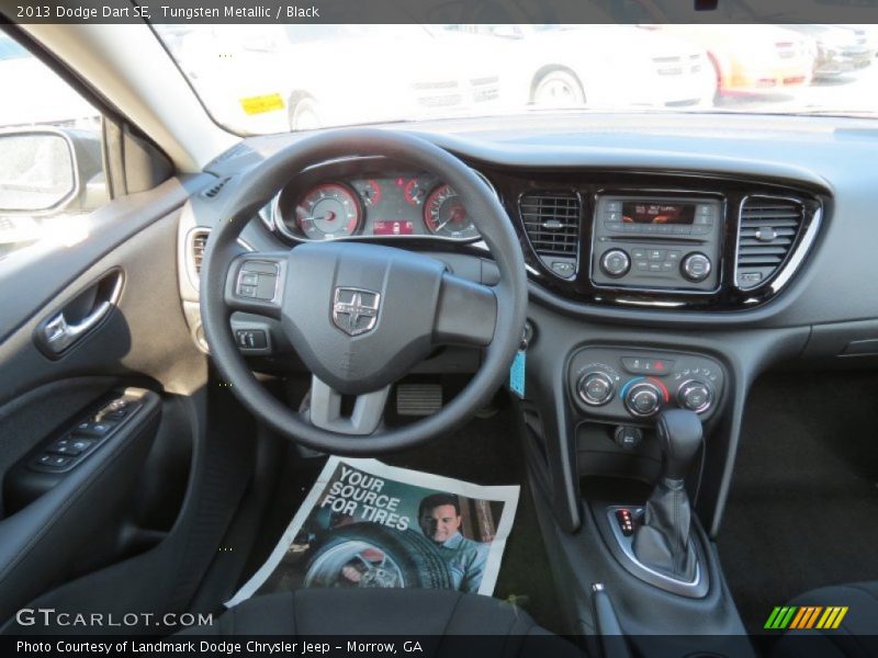 Tungsten Metallic / Black 2013 Dodge Dart SE