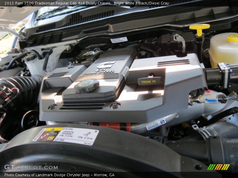  2013 3500 Tradesman Regular Cab 4x4 Dually Chassis Engine - 6.7 Liter OHV 24-Valve Cummins VGT Turbo-Diesel Inline 6 Cylinder