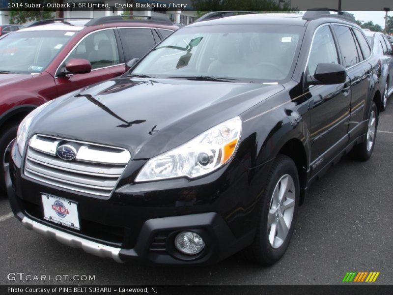 Crystal Black Silica / Ivory 2014 Subaru Outback 3.6R Limited