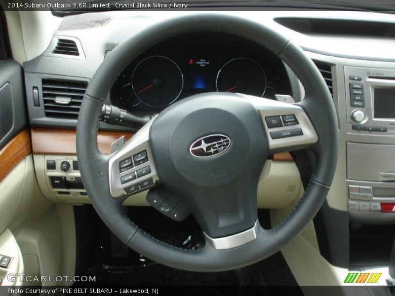 Crystal Black Silica / Ivory 2014 Subaru Outback 3.6R Limited