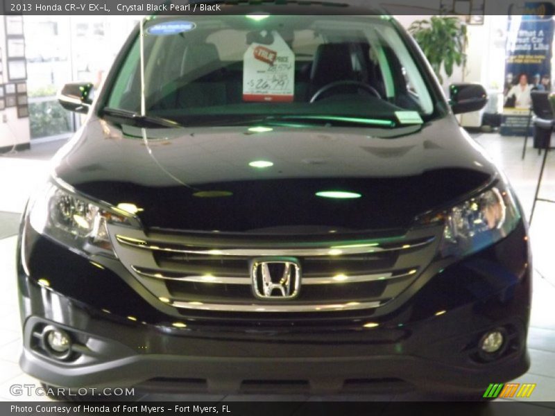 Crystal Black Pearl / Black 2013 Honda CR-V EX-L
