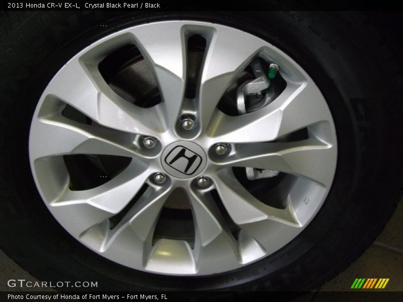 Crystal Black Pearl / Black 2013 Honda CR-V EX-L