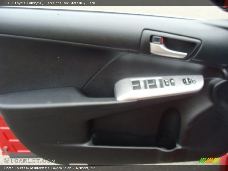 Barcelona Red Metallic / Black 2012 Toyota Camry SE