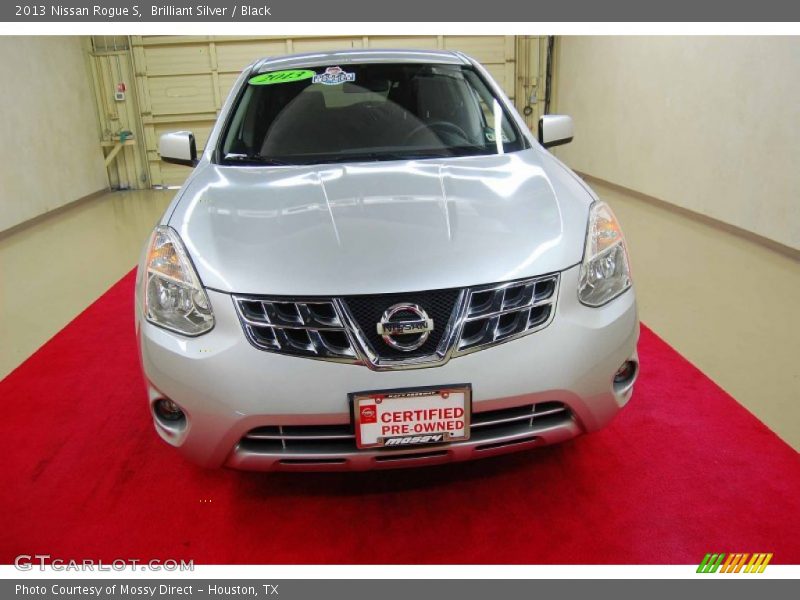 Brilliant Silver / Black 2013 Nissan Rogue S