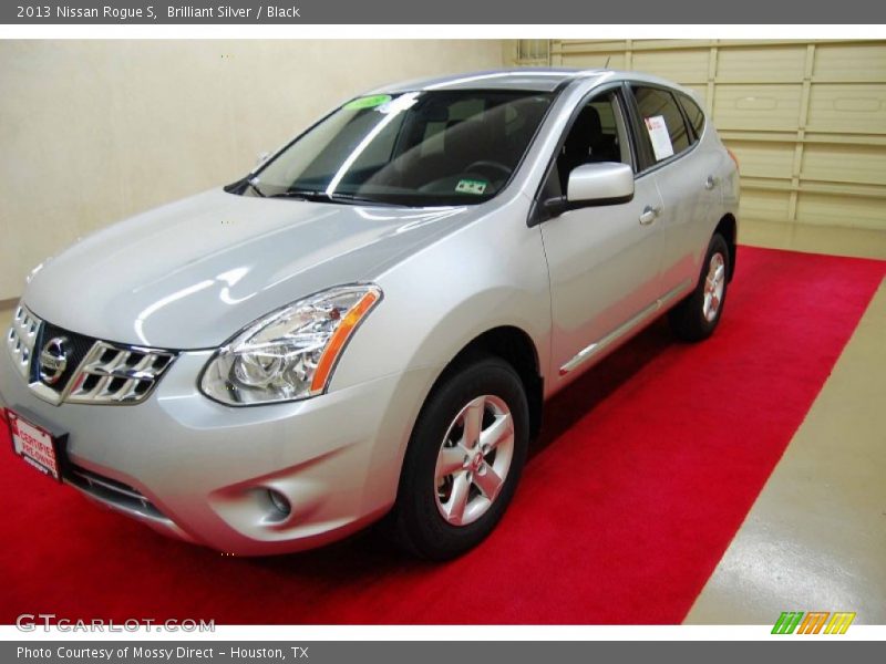Brilliant Silver / Black 2013 Nissan Rogue S