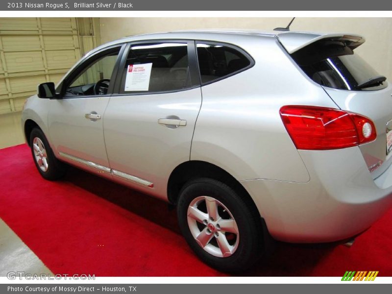 Brilliant Silver / Black 2013 Nissan Rogue S