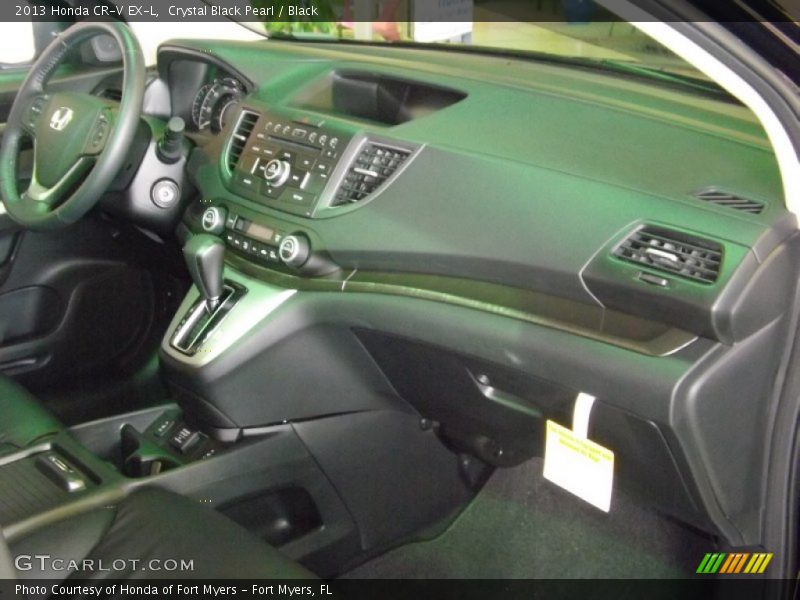 Crystal Black Pearl / Black 2013 Honda CR-V EX-L