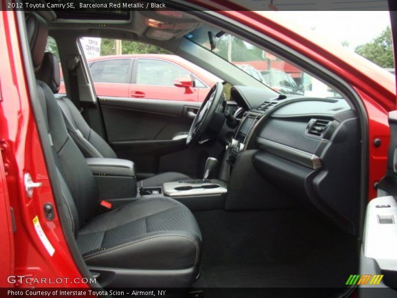 Barcelona Red Metallic / Black 2012 Toyota Camry SE