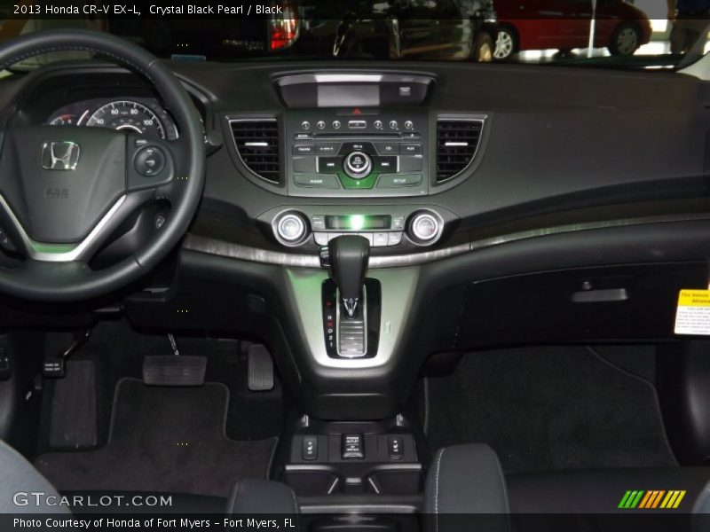 Crystal Black Pearl / Black 2013 Honda CR-V EX-L
