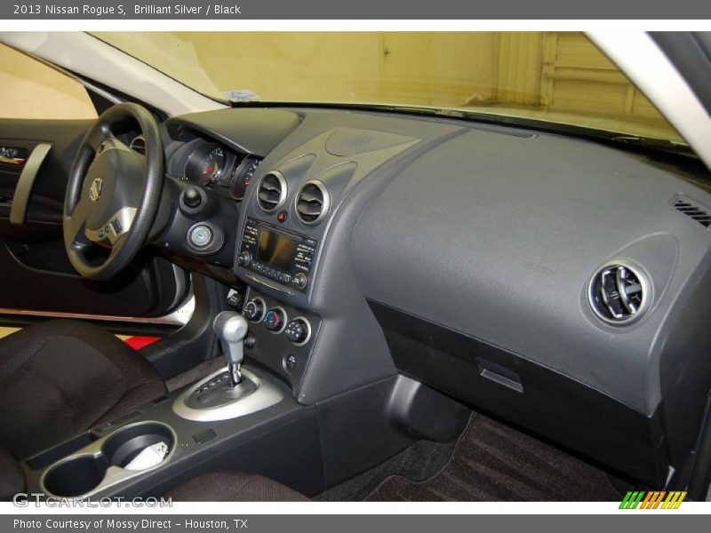 Brilliant Silver / Black 2013 Nissan Rogue S