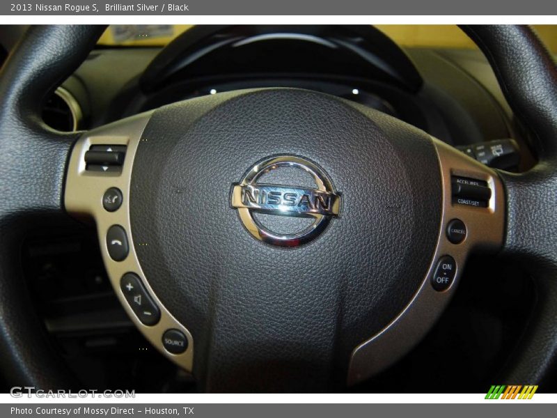 Brilliant Silver / Black 2013 Nissan Rogue S