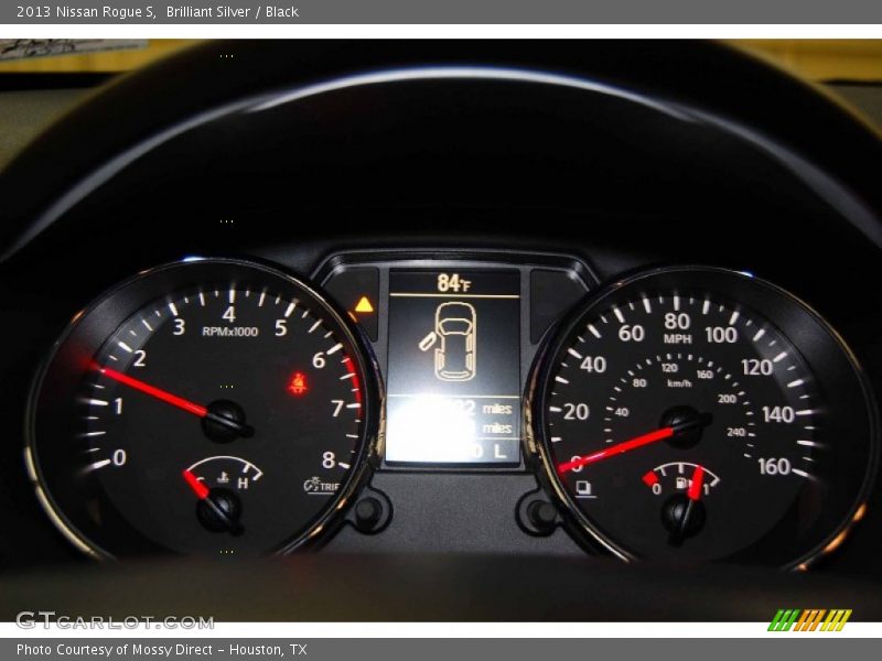 Brilliant Silver / Black 2013 Nissan Rogue S