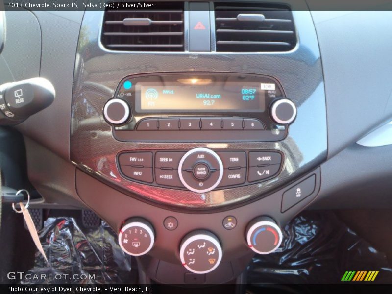 Salsa (Red) / Silver/Silver 2013 Chevrolet Spark LS