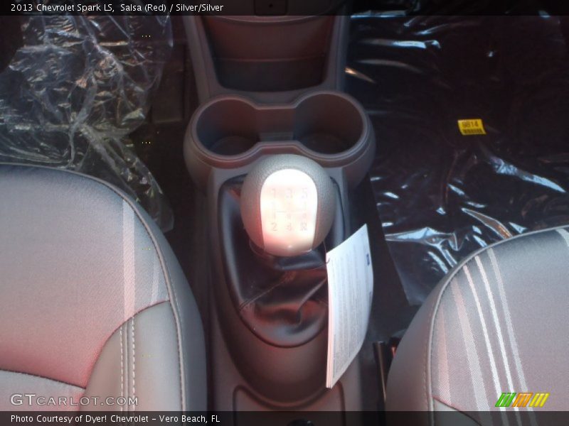 Salsa (Red) / Silver/Silver 2013 Chevrolet Spark LS