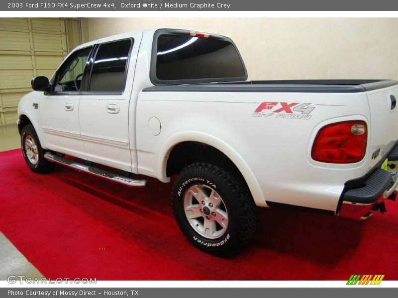 Oxford White / Medium Graphite Grey 2003 Ford F150 FX4 SuperCrew 4x4