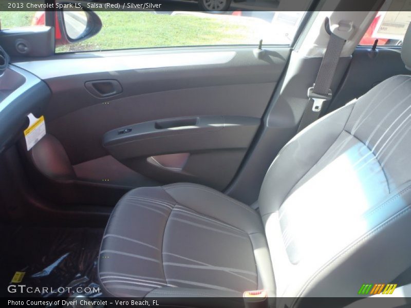 Salsa (Red) / Silver/Silver 2013 Chevrolet Spark LS
