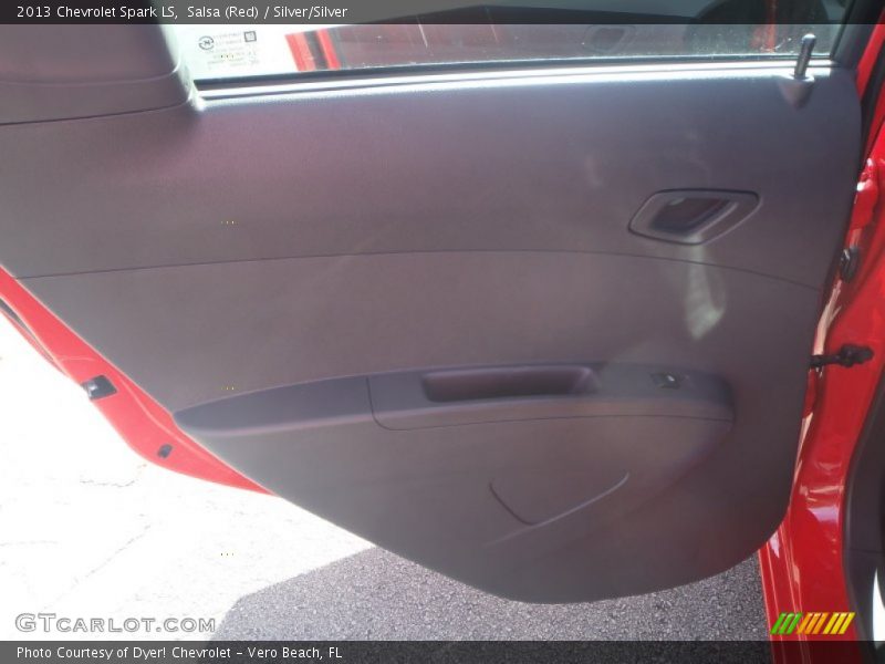 Salsa (Red) / Silver/Silver 2013 Chevrolet Spark LS