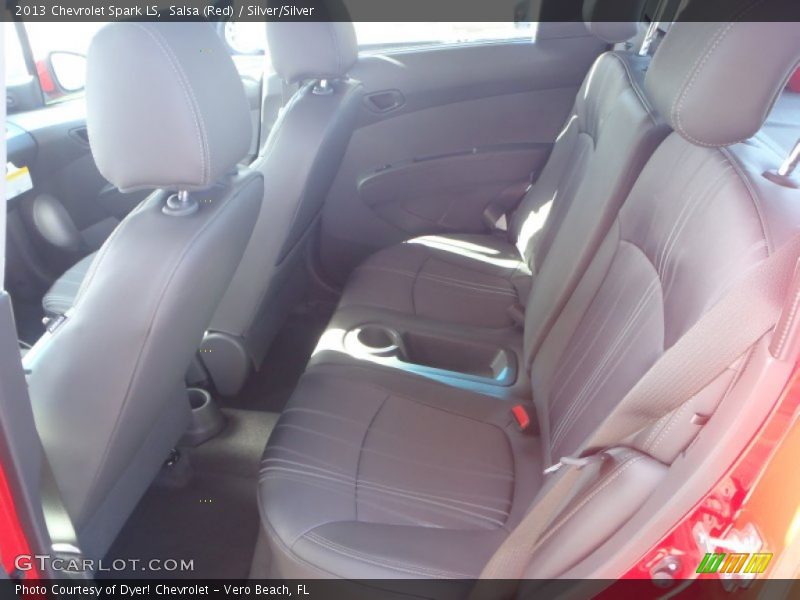 Salsa (Red) / Silver/Silver 2013 Chevrolet Spark LS