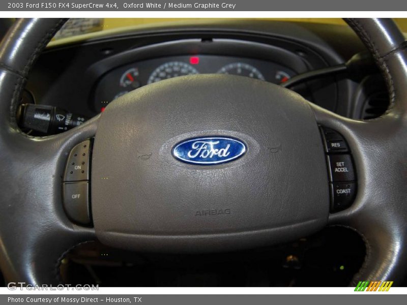 Oxford White / Medium Graphite Grey 2003 Ford F150 FX4 SuperCrew 4x4
