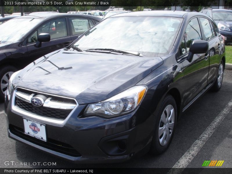 Dark Gray Metallic / Black 2013 Subaru Impreza 2.0i 5 Door