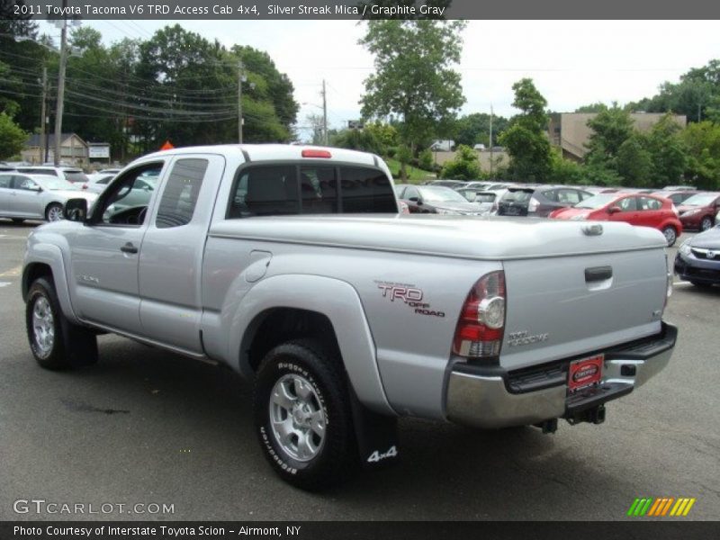 Silver Streak Mica / Graphite Gray 2011 Toyota Tacoma V6 TRD Access Cab 4x4