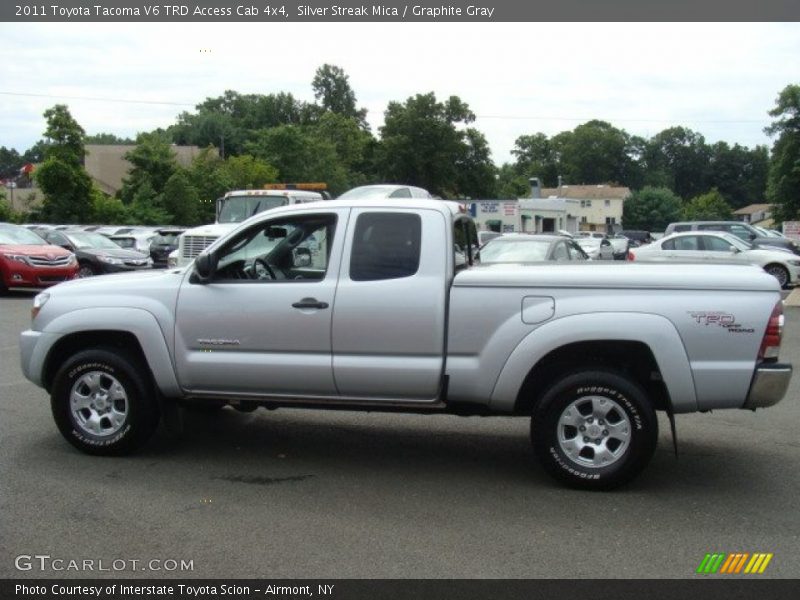 Silver Streak Mica / Graphite Gray 2011 Toyota Tacoma V6 TRD Access Cab 4x4