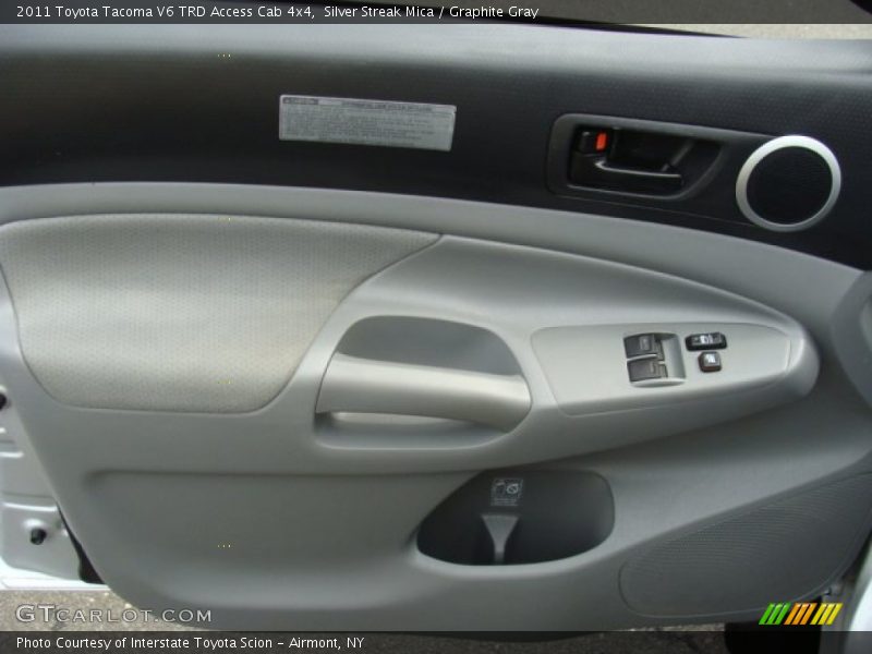 Silver Streak Mica / Graphite Gray 2011 Toyota Tacoma V6 TRD Access Cab 4x4