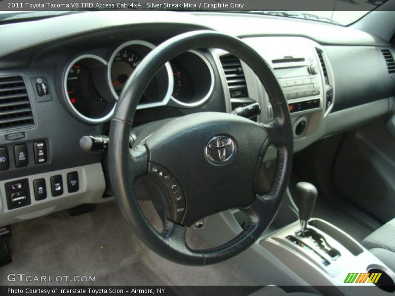 Silver Streak Mica / Graphite Gray 2011 Toyota Tacoma V6 TRD Access Cab 4x4