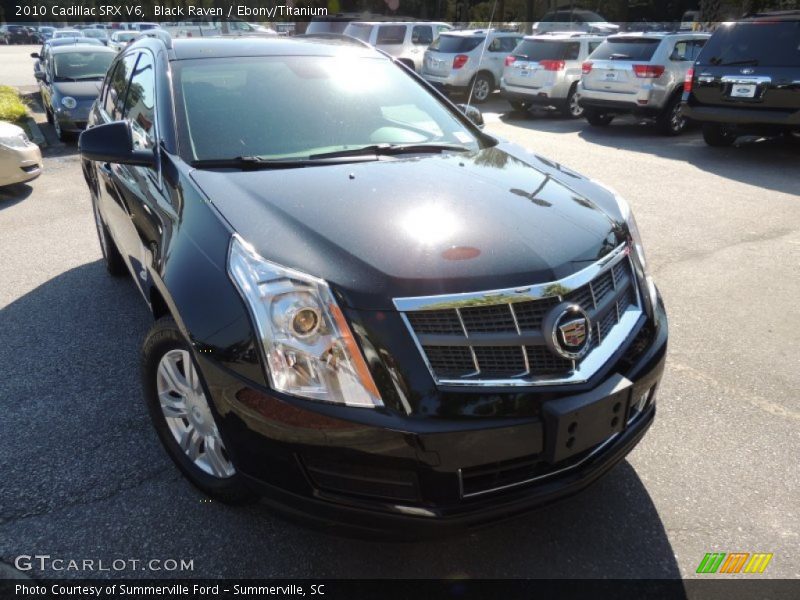 Black Raven / Ebony/Titanium 2010 Cadillac SRX V6