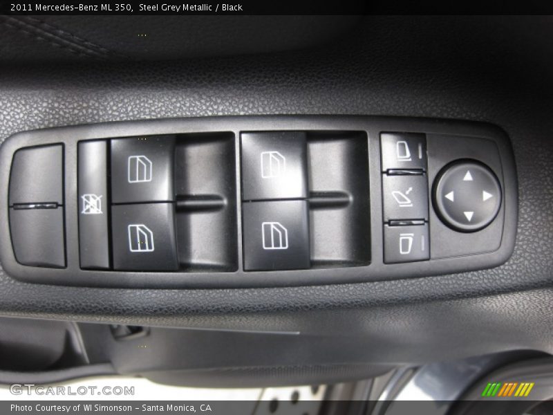 Steel Grey Metallic / Black 2011 Mercedes-Benz ML 350