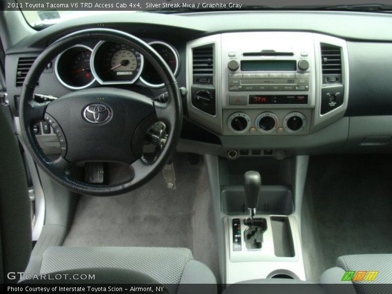 Silver Streak Mica / Graphite Gray 2011 Toyota Tacoma V6 TRD Access Cab 4x4