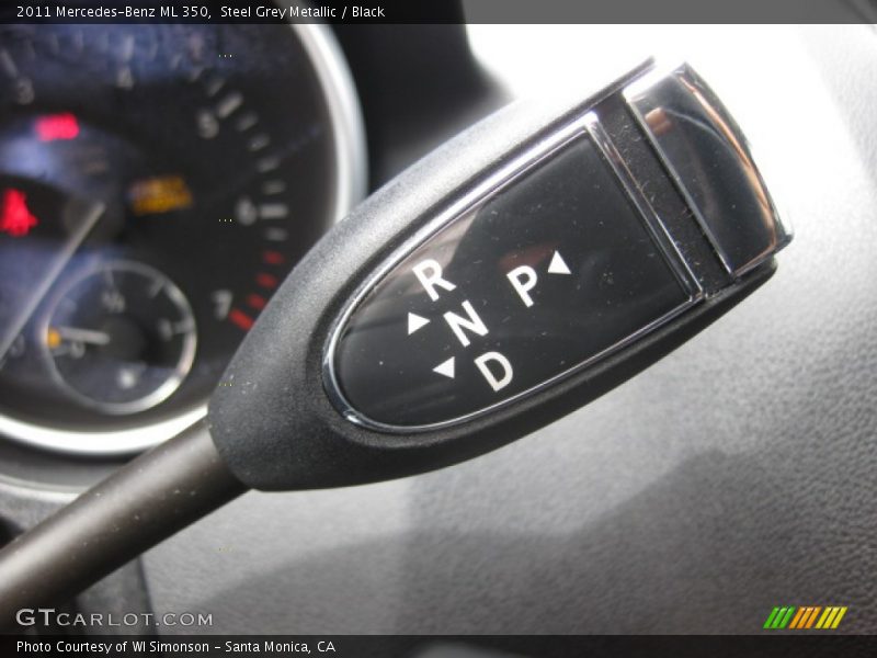 Steel Grey Metallic / Black 2011 Mercedes-Benz ML 350