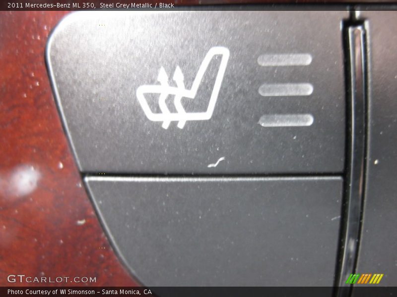 Steel Grey Metallic / Black 2011 Mercedes-Benz ML 350