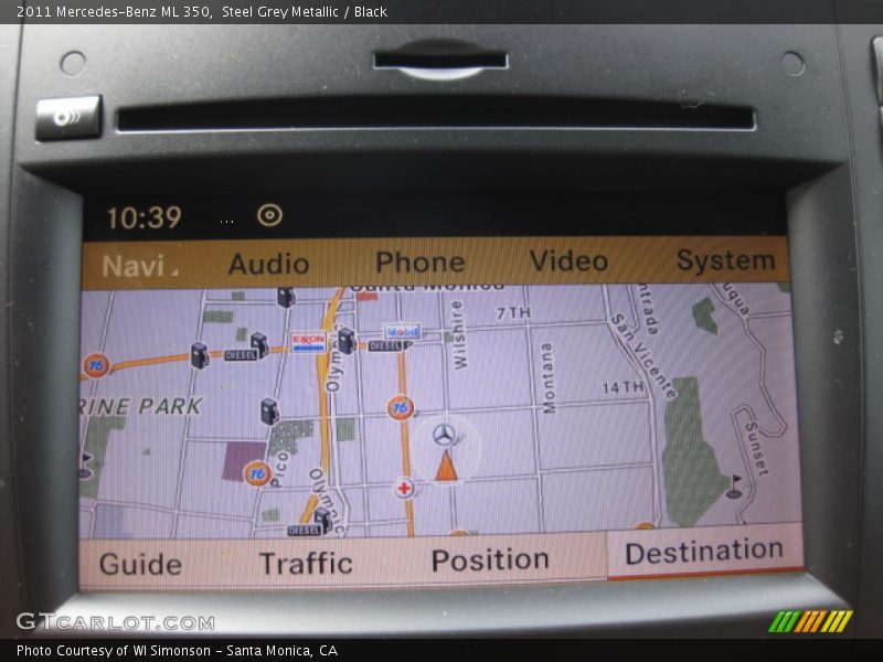 Steel Grey Metallic / Black 2011 Mercedes-Benz ML 350