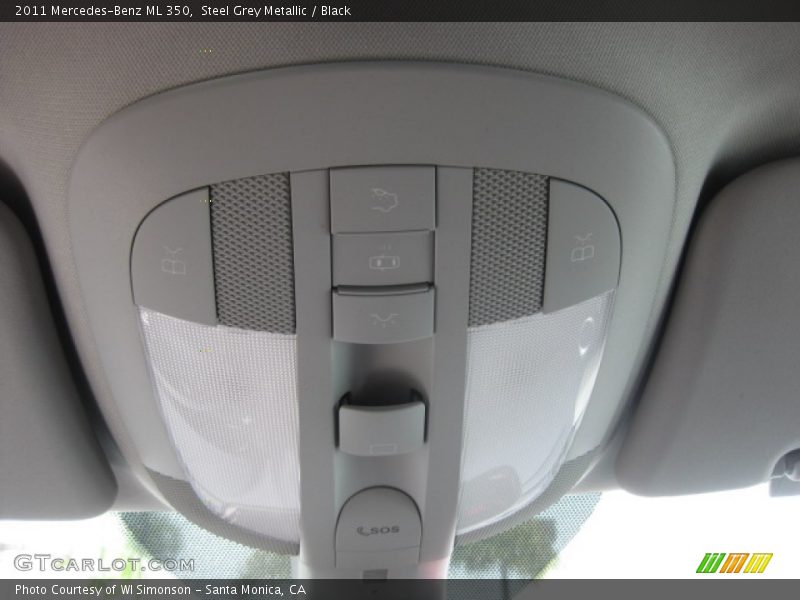 Steel Grey Metallic / Black 2011 Mercedes-Benz ML 350